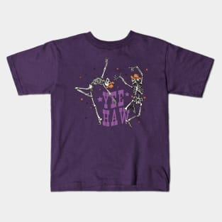 Yee Haw Skeletons Kids T-Shirt